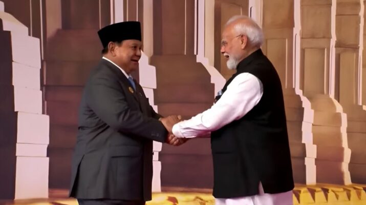 Prabowo Tiba di India untuk KTT BRICS, Modi Berikan Sambutan Hangat